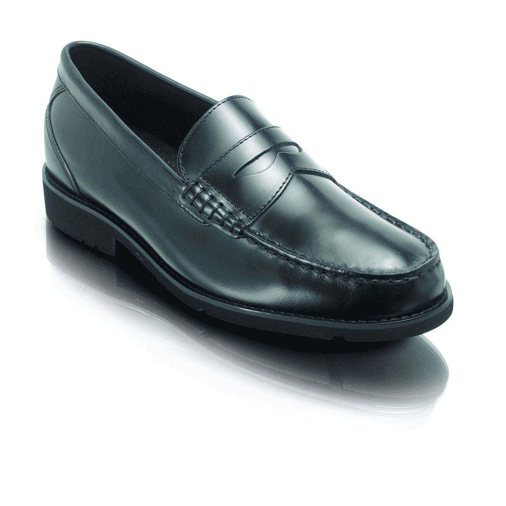 Rockport Singapore Mens Loafers - Shakespeare Circle Black - NW8405716